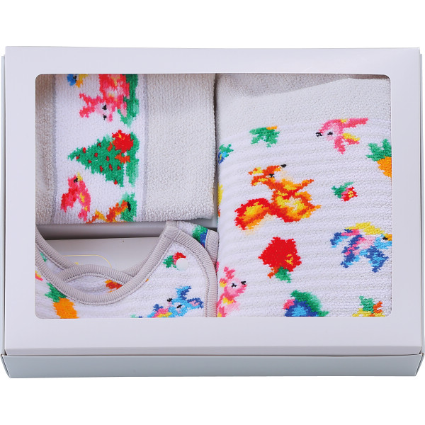 フェイラー ティップトップフォレスト ベビー5点セットシルバーグレー