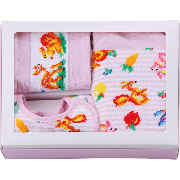 フェイラー ティップトップフォレスト ベビー5点セットペールパープル