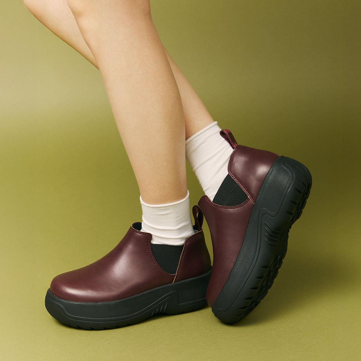 SHAKA ショート丈サイドゴアブーツSHORT CHELSEA EVOL CHUNKY