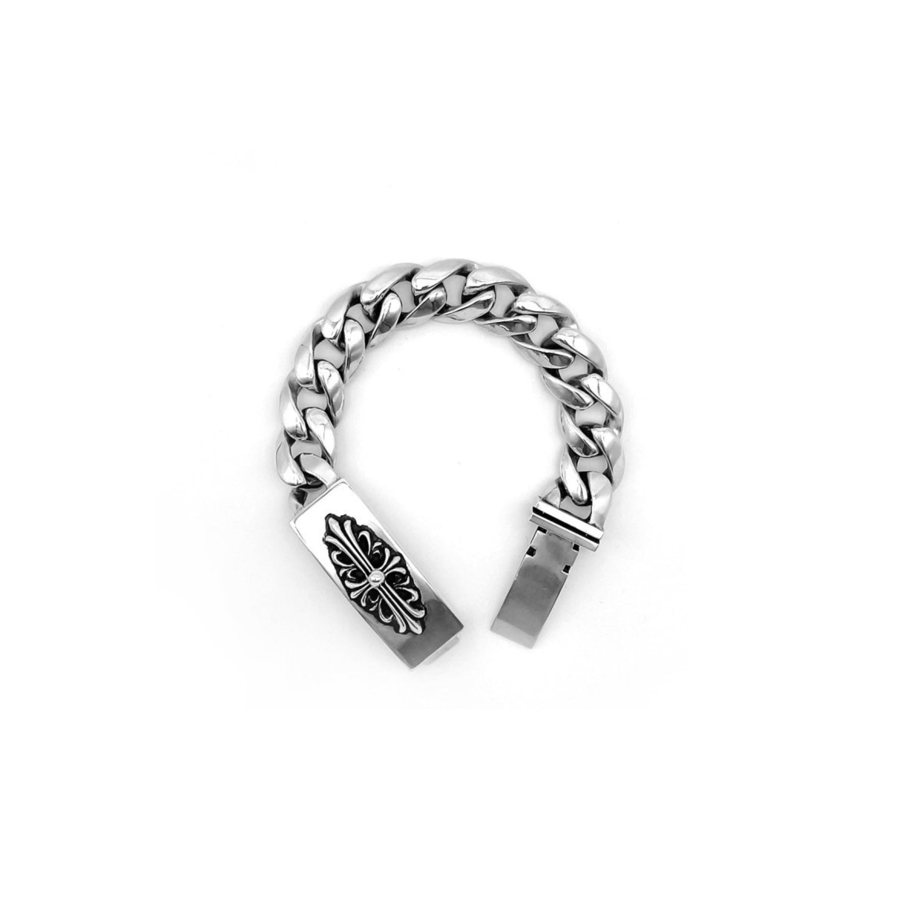 Chrome Hearts Silver Floral ID Bracelet - SRM – SHENGLI ROAD MARKET