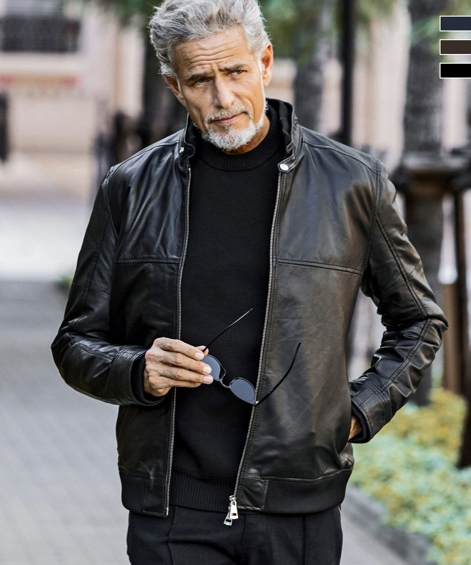 AKM Contemporary(エイケイエムコンテンポラリー)レザーブルゾン