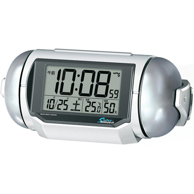 セイコー 大音量電波目覚まし時計 98×222×125mm 白 NR523W 1個(ご注文