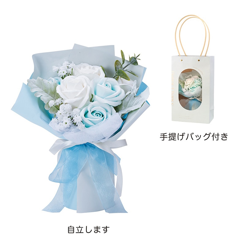 ケー・イー・アイ フレームバッグ ソープフラワーブーケ ブルー 5239