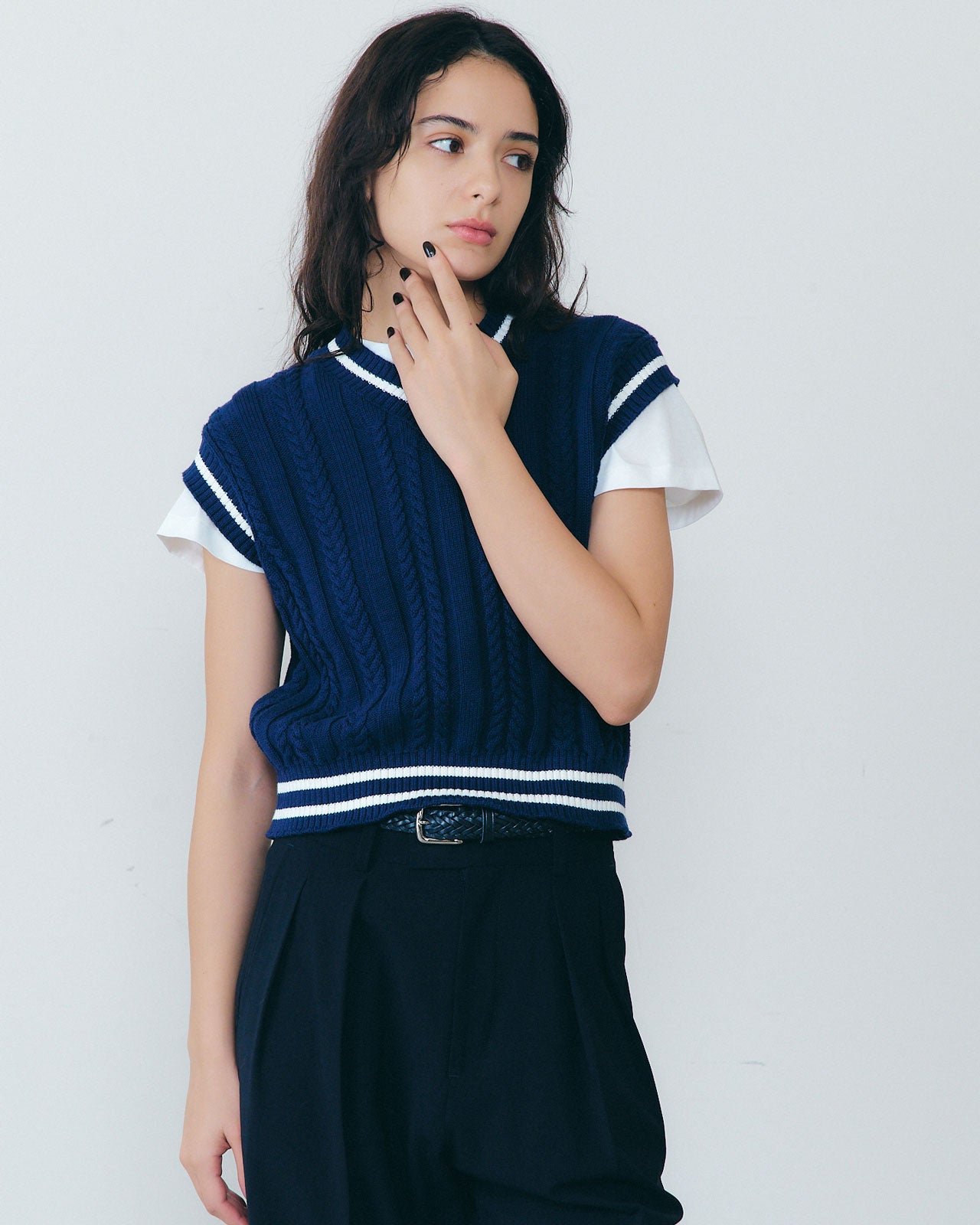 CABLE KNIT VEST – Shinzone