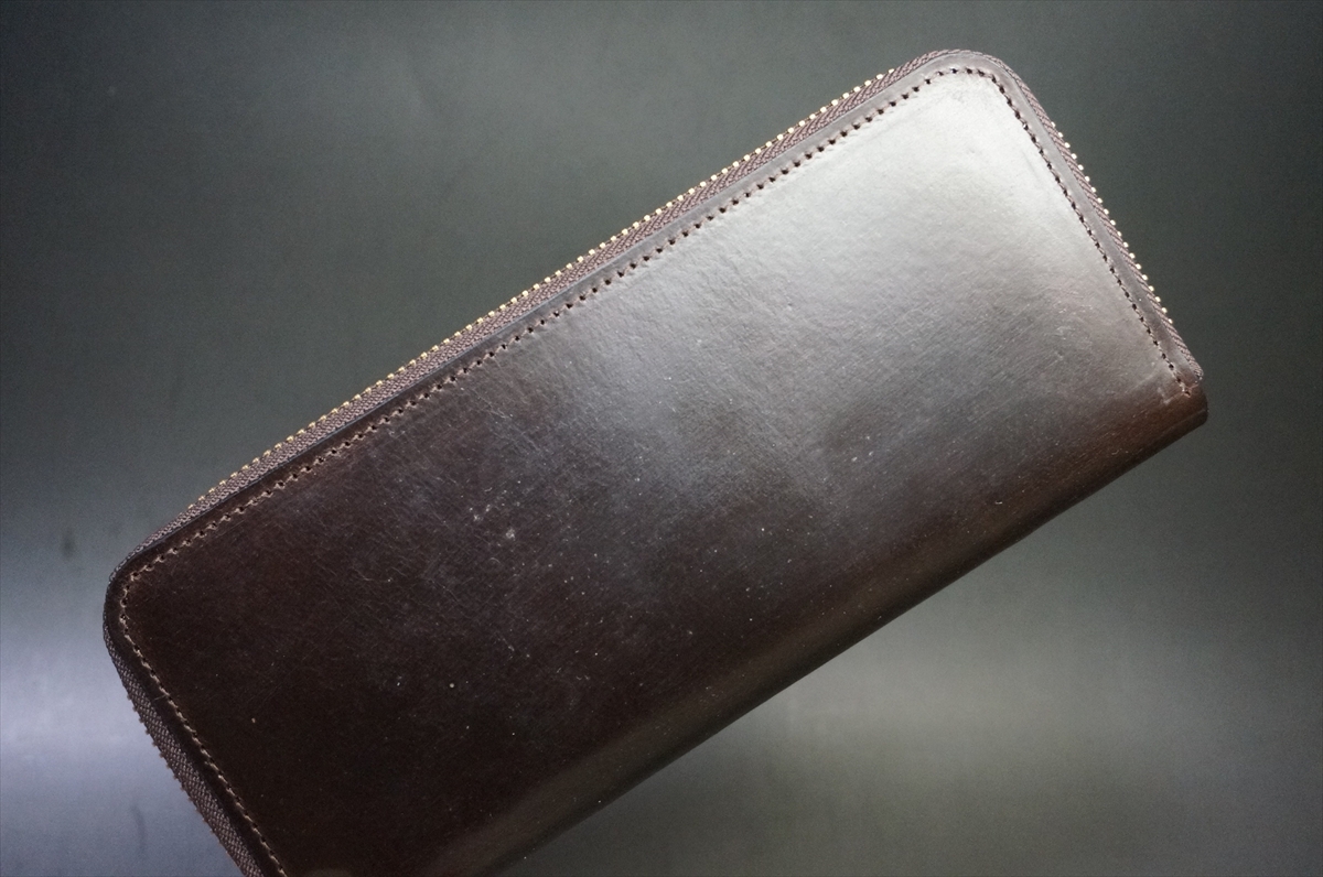 コードバン財布（レーデルオガワ社／ブラック色） | 塩原レザー