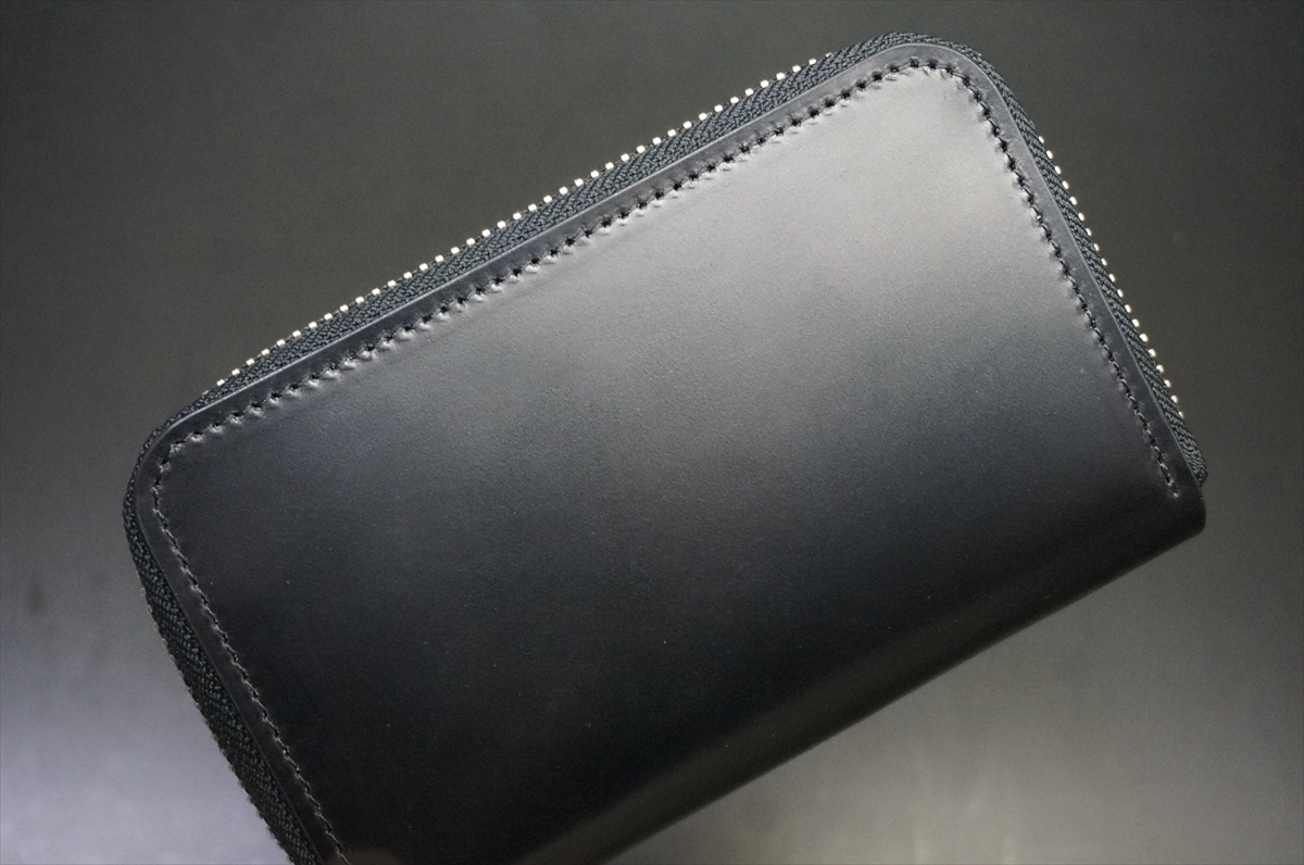 コードバン財布（レーデルオガワ社／ブラック色） | 塩原レザー