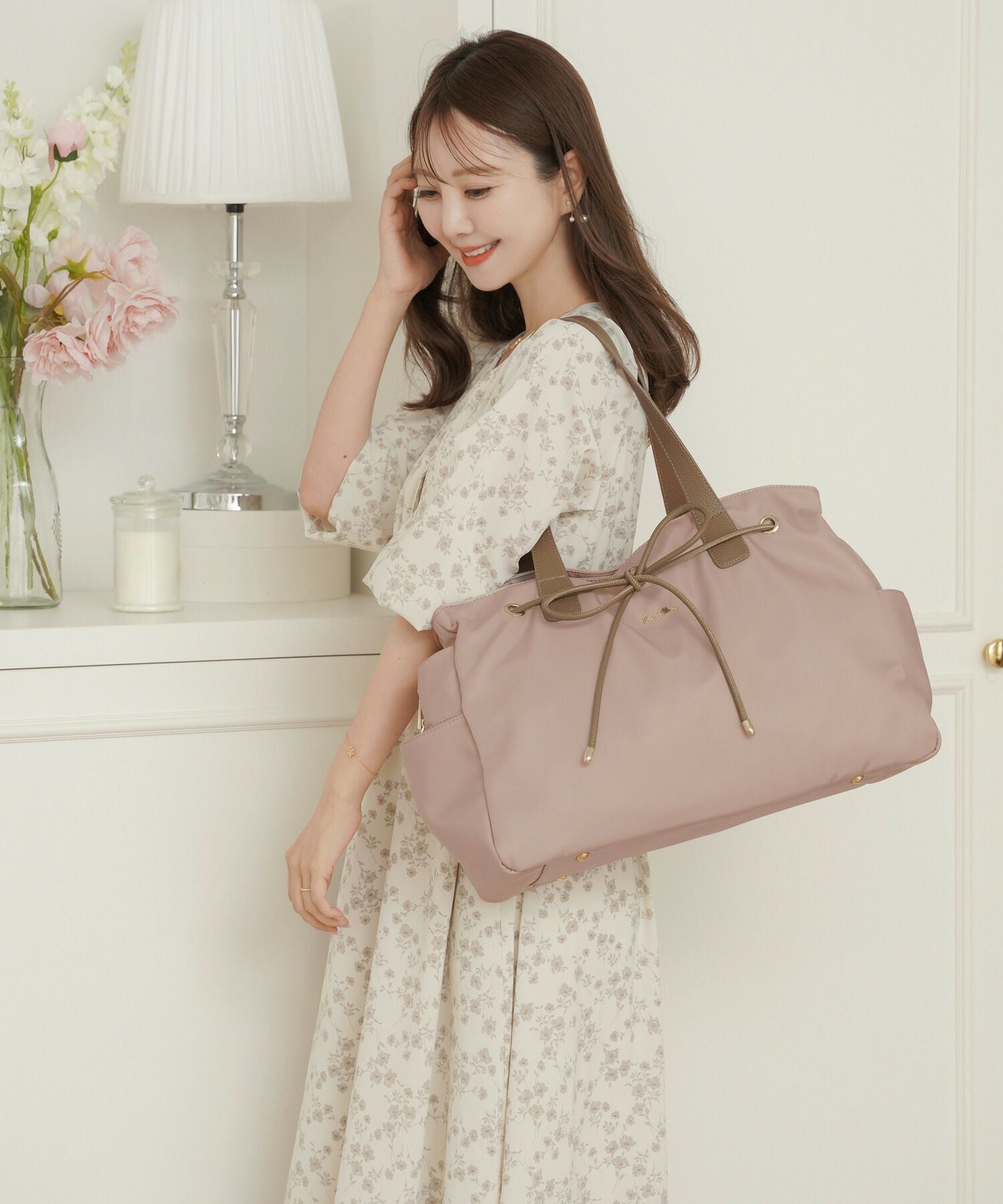 レザーリボン トラベル トートバッグ le reve vaniller 全7色｜lvn911