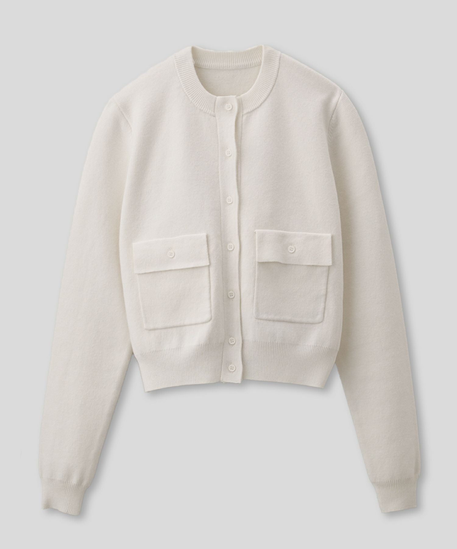 フラップ ポケット ニット カーディガン KINO THE KEI 全4色｜ktk431