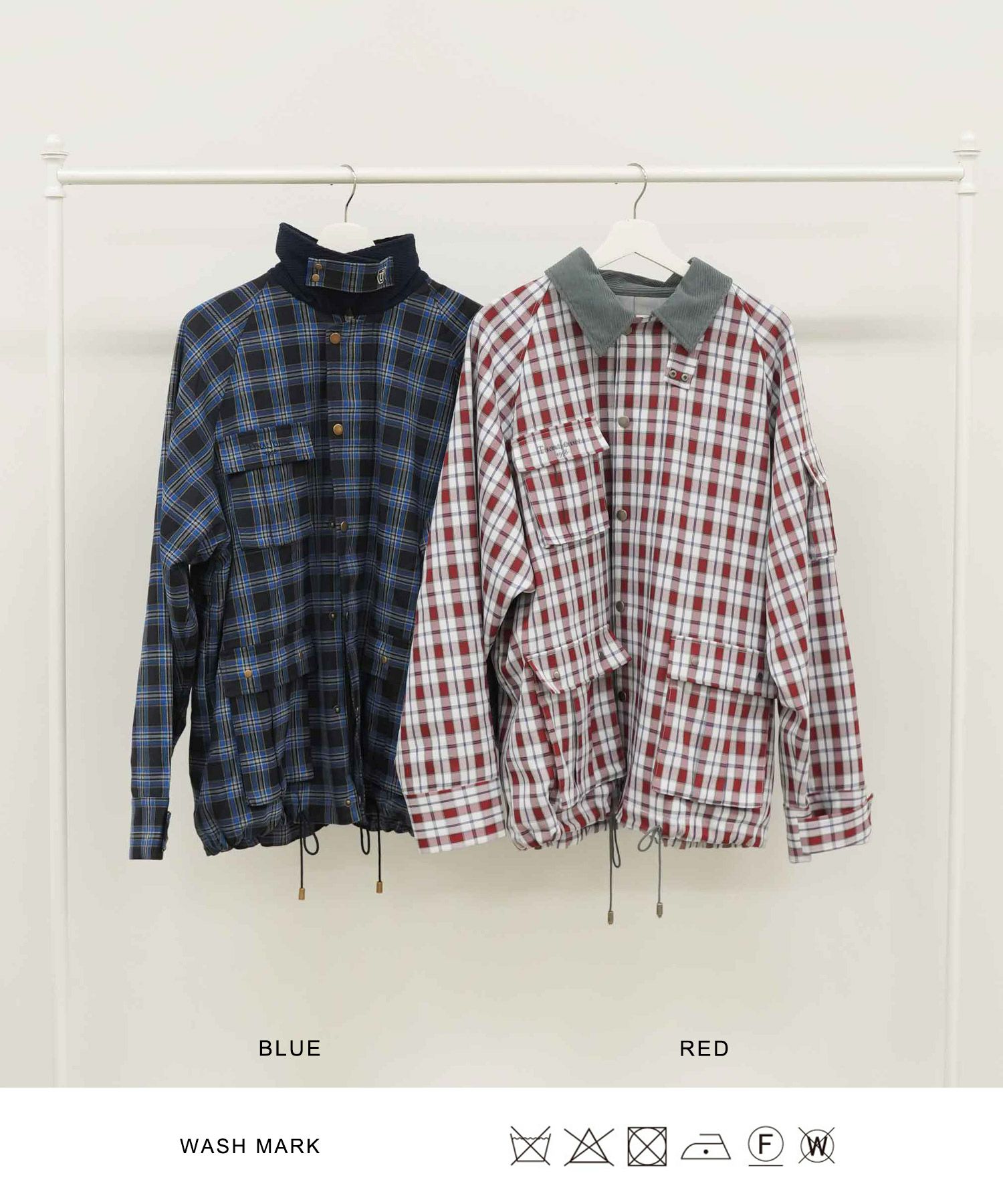 チェック柄 ハンティングジャケット TINA：JOJUN 全2色｜tnj211-0550