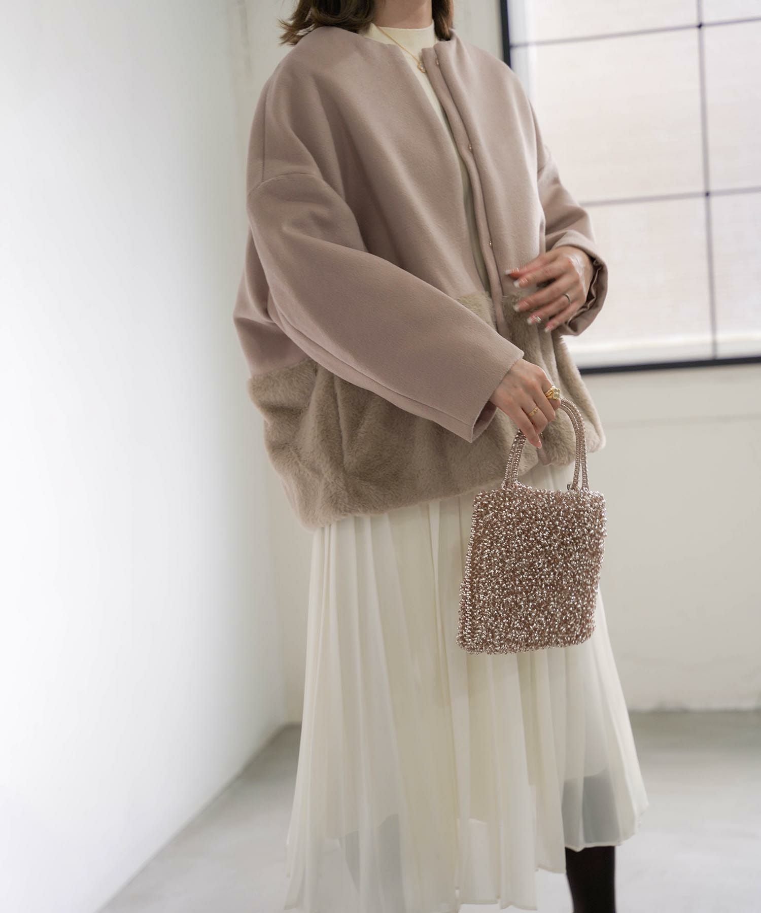 エコファーコンビ ショート コート HUIT 全5色｜hit131-0032【1