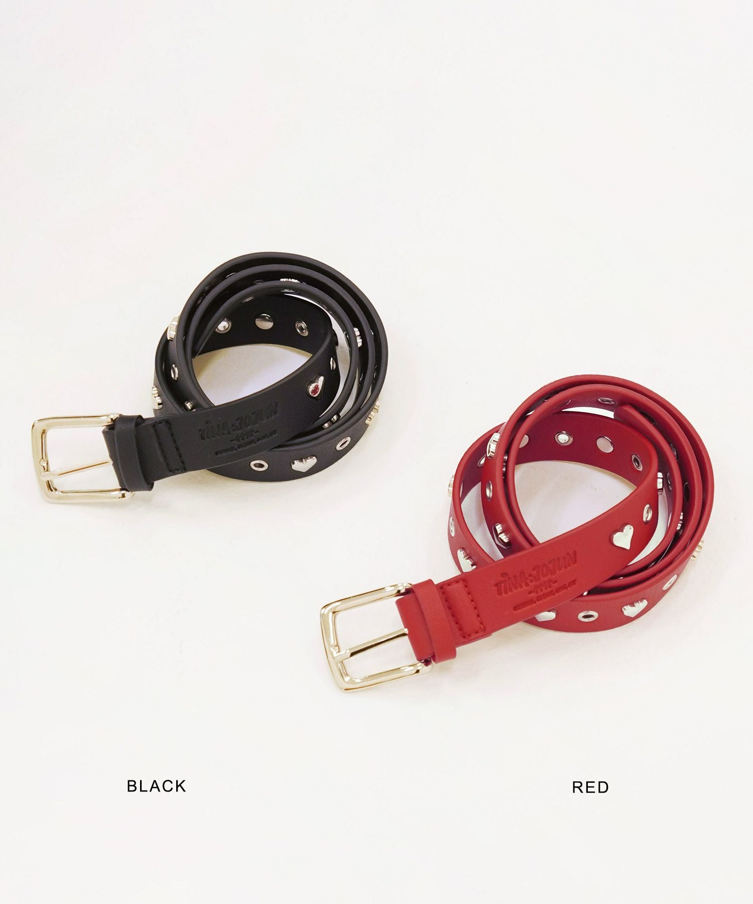 ハートスタッズ ベルト TINA：JOJUN 全3色｜tnj947-0745【7】