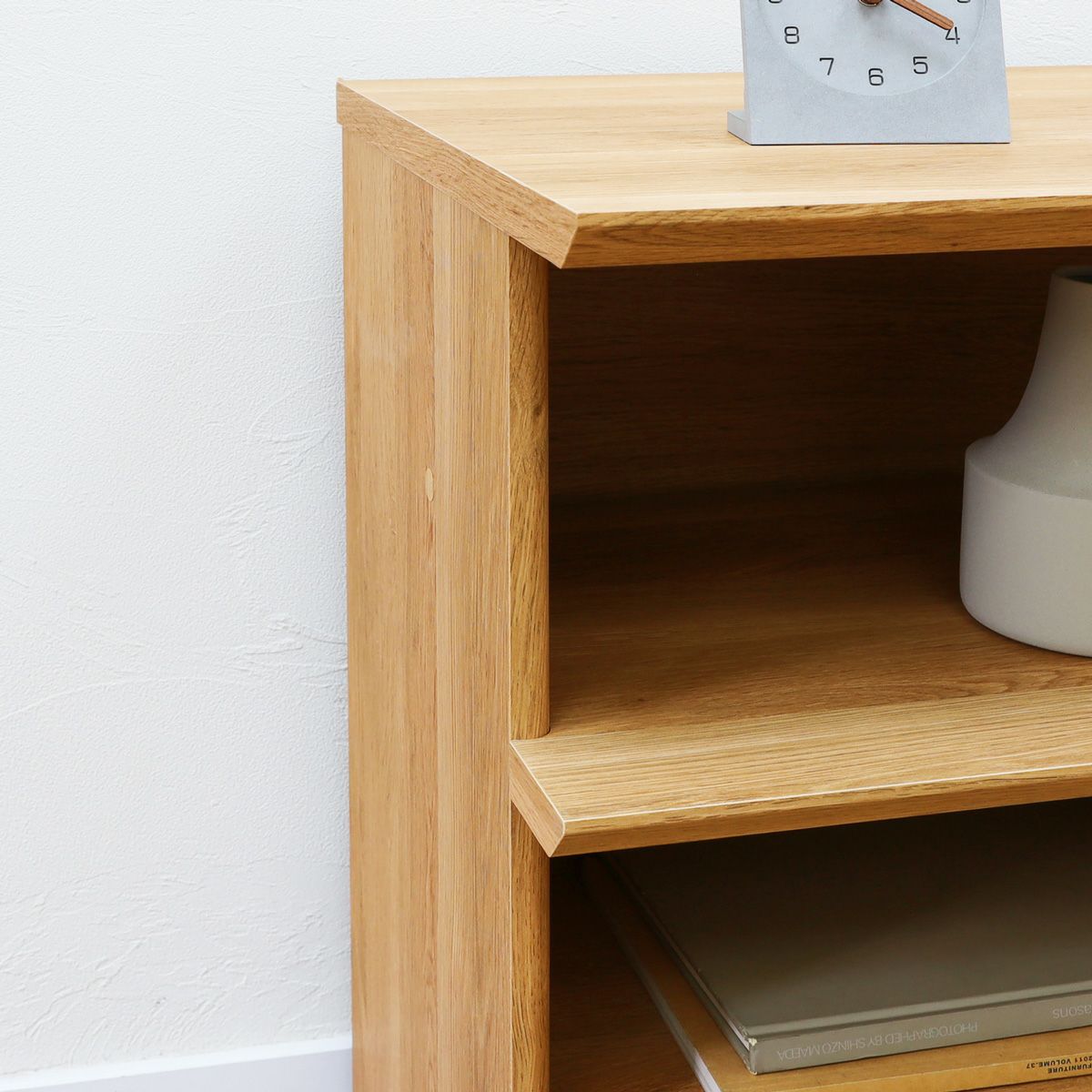 オープンラック 棚 幅90cm 高さ72cm ナチュラルブラウン シェルフ 本棚