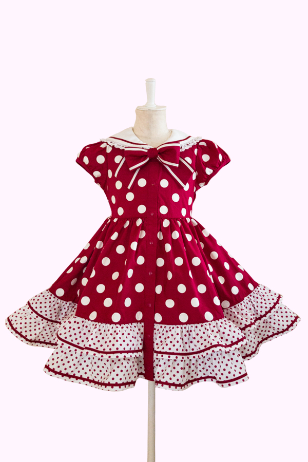 ドットセーラーワンピースEC限定色発売♡ShirleyTemple Onlinestore