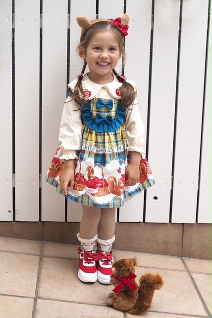 ♡New Arrival News♡リス＆リンゴバスケットプリントシリーズ発売の