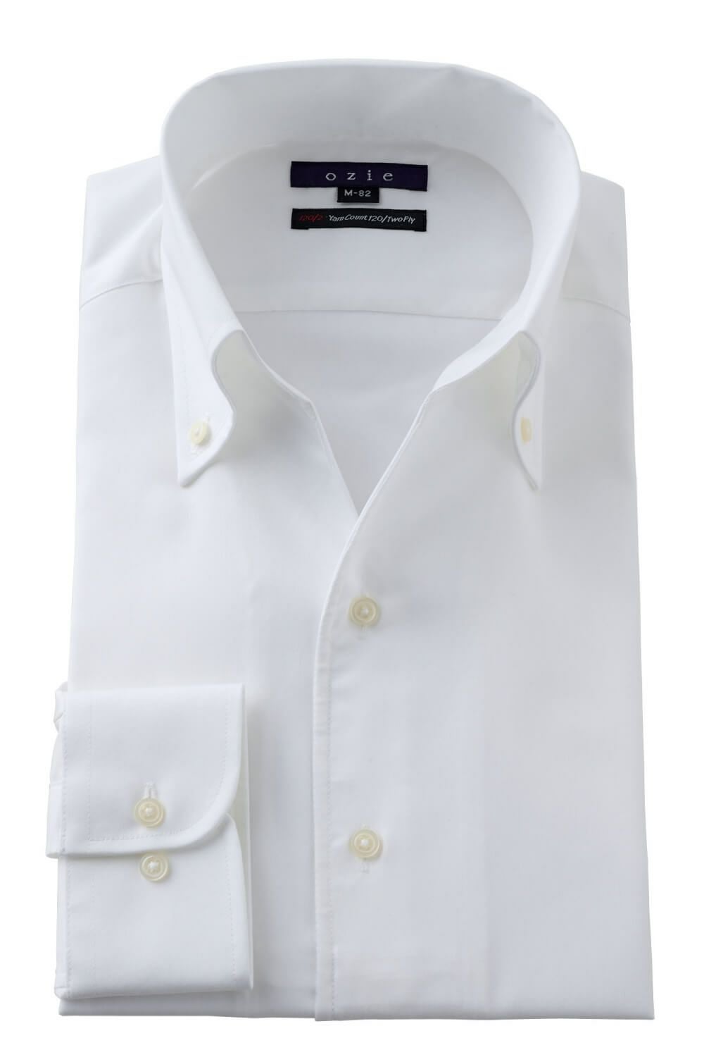 メンズワイシャツ・カッターシャツ 8044P-B10A-WHITE
