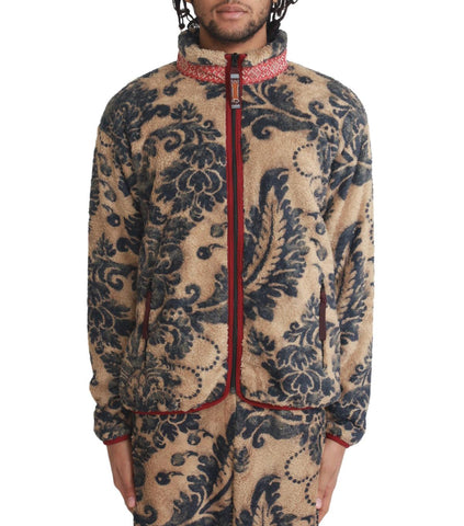 Kapital Damask Fleece Zip Blouson Beige | SOMEWHERE®