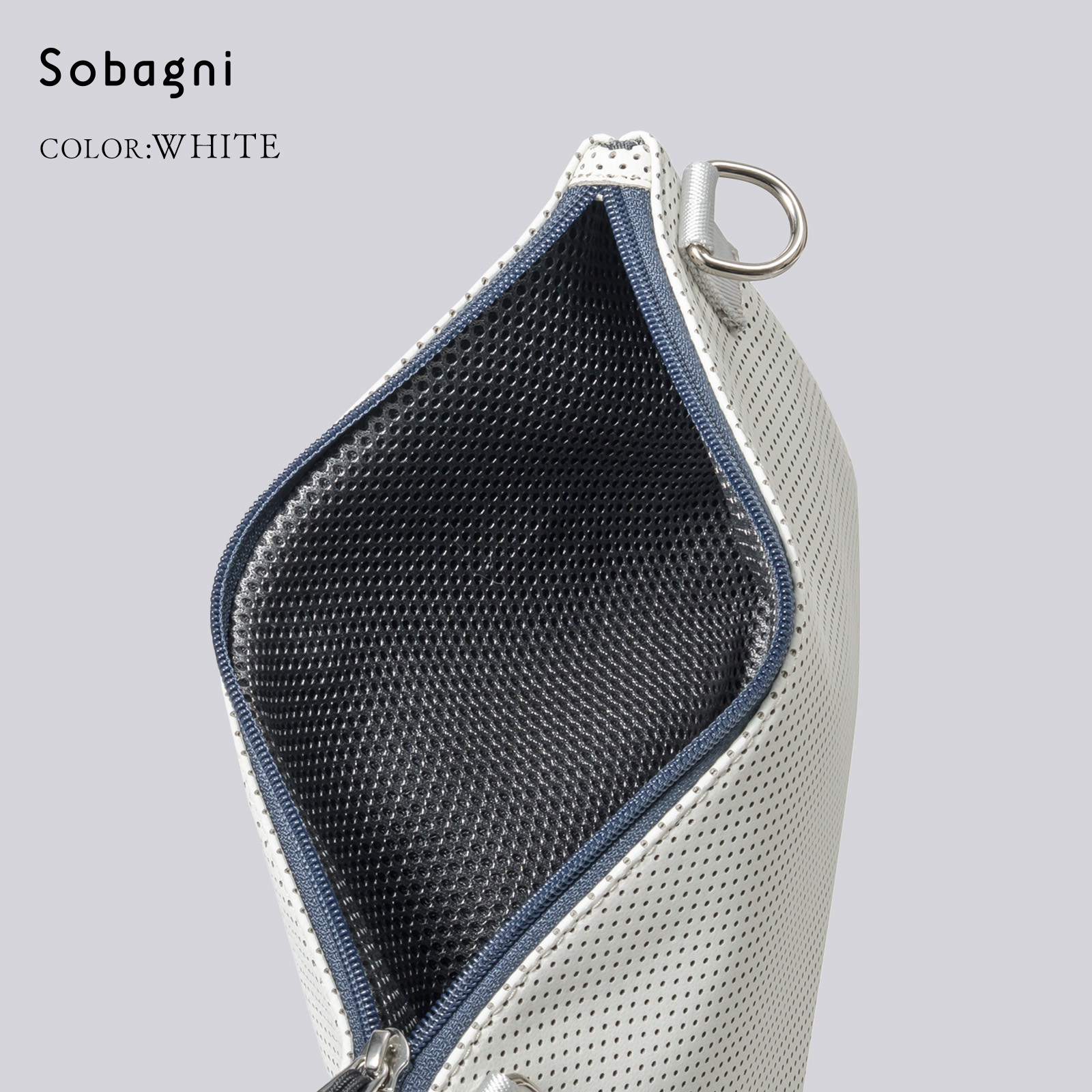 ソバニ公式 スタイリッシュな軽やかサコッシュ 【muta パンチング