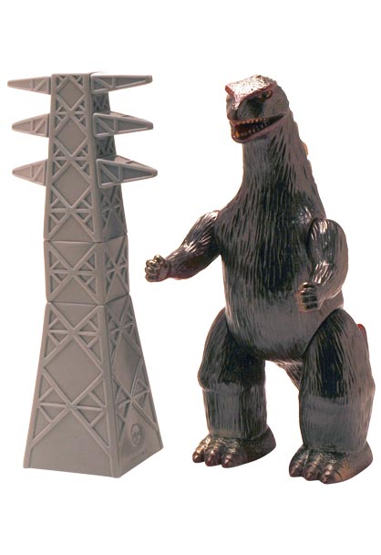 マルサン マルサンのソフト怪獣シリーズ ゴジラ350＆大鉄塔セット 昭和