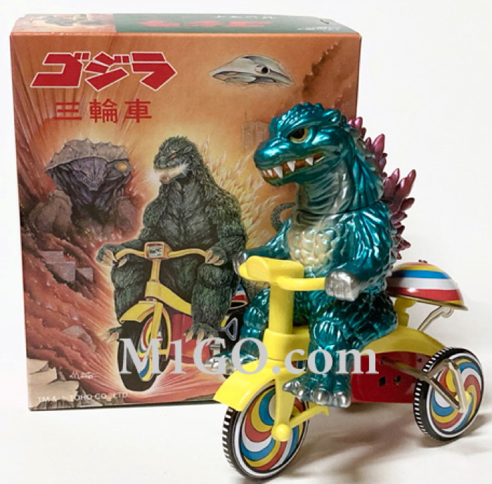 M1号 中島春雄ゴジラ ブルマァク シルバー スプレー版 ソフビ マルサン