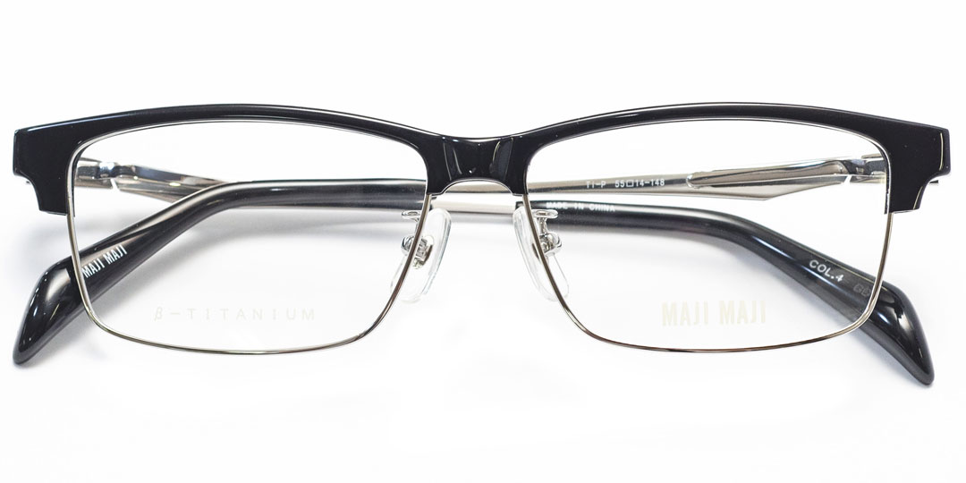 MAJI MAJI マジマジ MM1-802 C.4シルバー(ブラック)・βチタンバネ蝶番