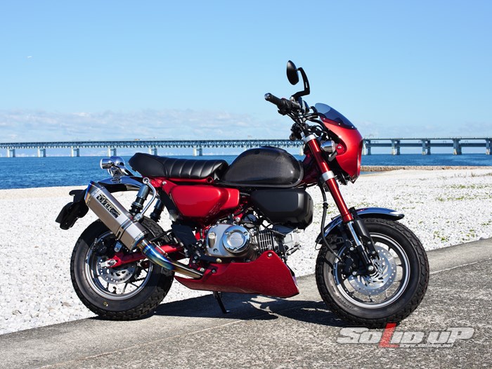 モンキー125 CRビキニカウル スモークスクリーン レッド / ソリッドアップ