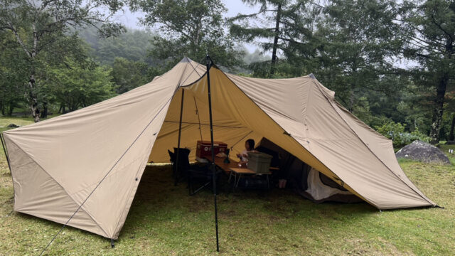 ゼインアーツ GIGI2(ギギ2)は雨の中でも過ごせるか初張りで検証しま