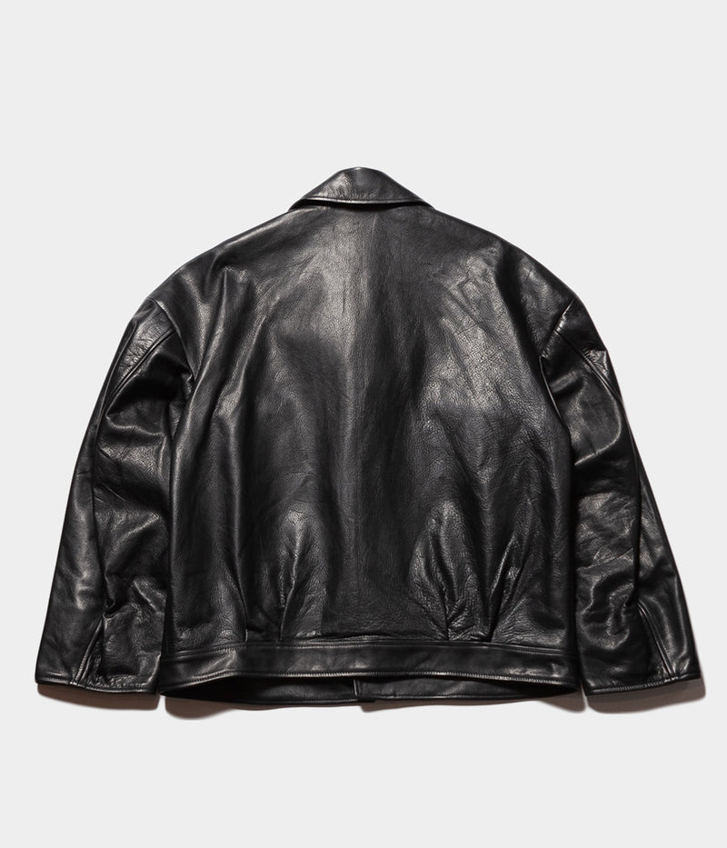 ぴよよarchive riders Gimmick leather JKT Riders Jacket | Black