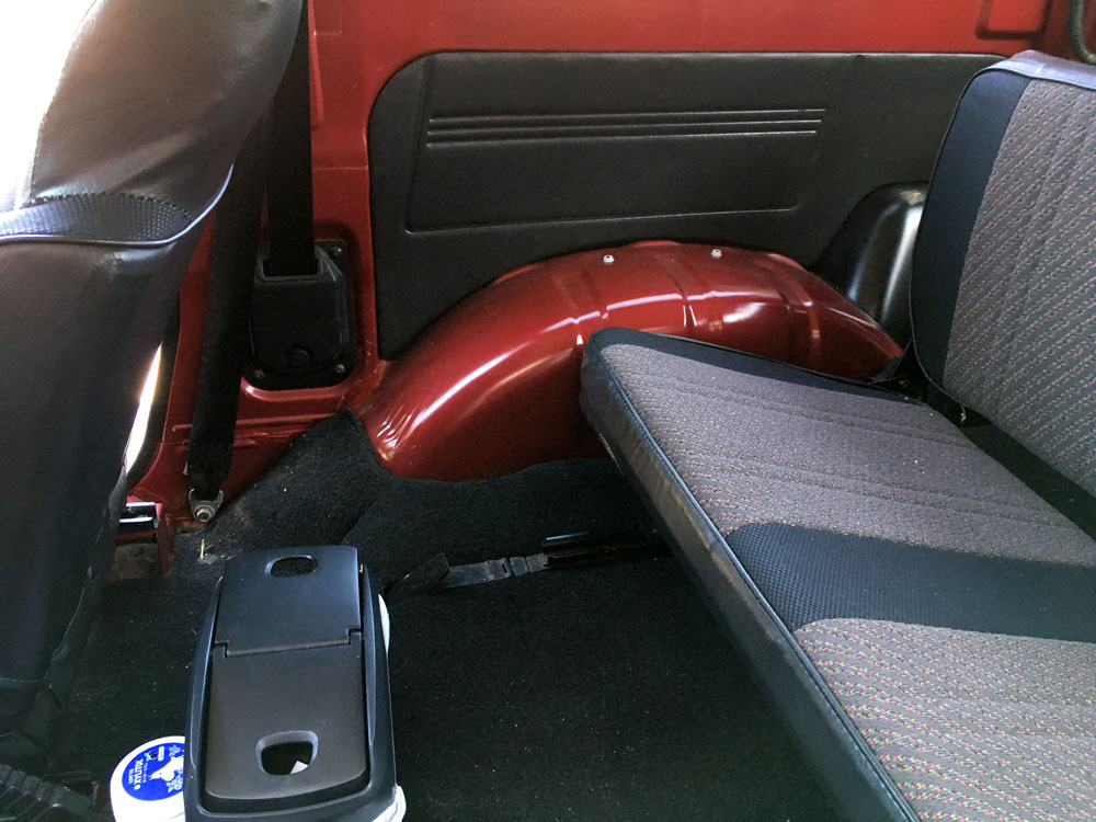 創楽】JA11ジムニー タニグチ リアシートスライドレール取り付け