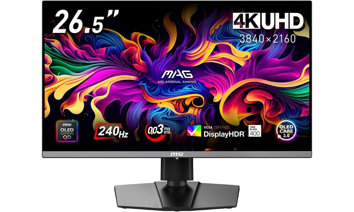 QD-OLEDパネルを搭載したMSIの4Kゲーミングモニター「MAG 272UP」が