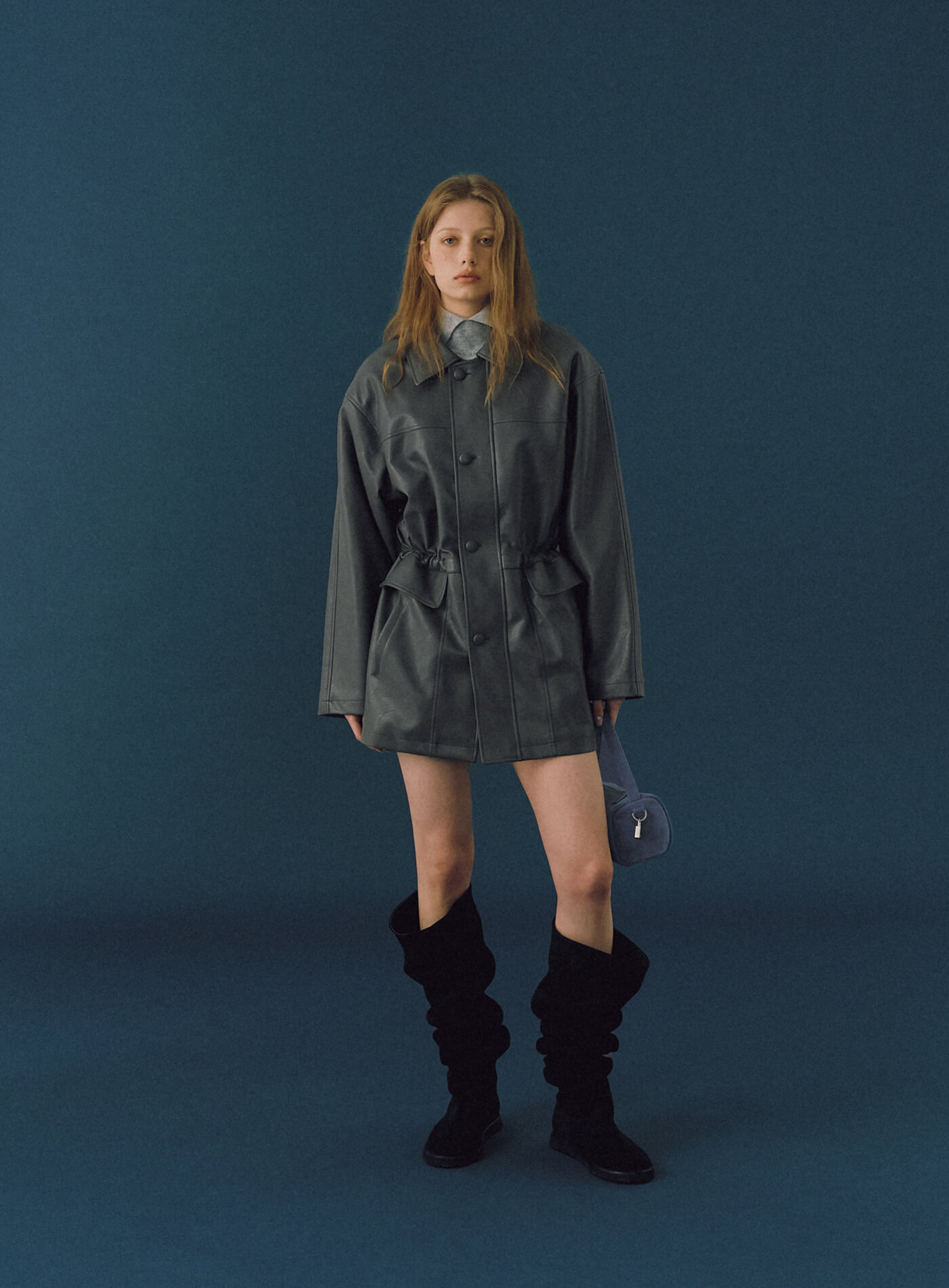 Gray Peretti Leather Jacket (4th) | Smooth Mood