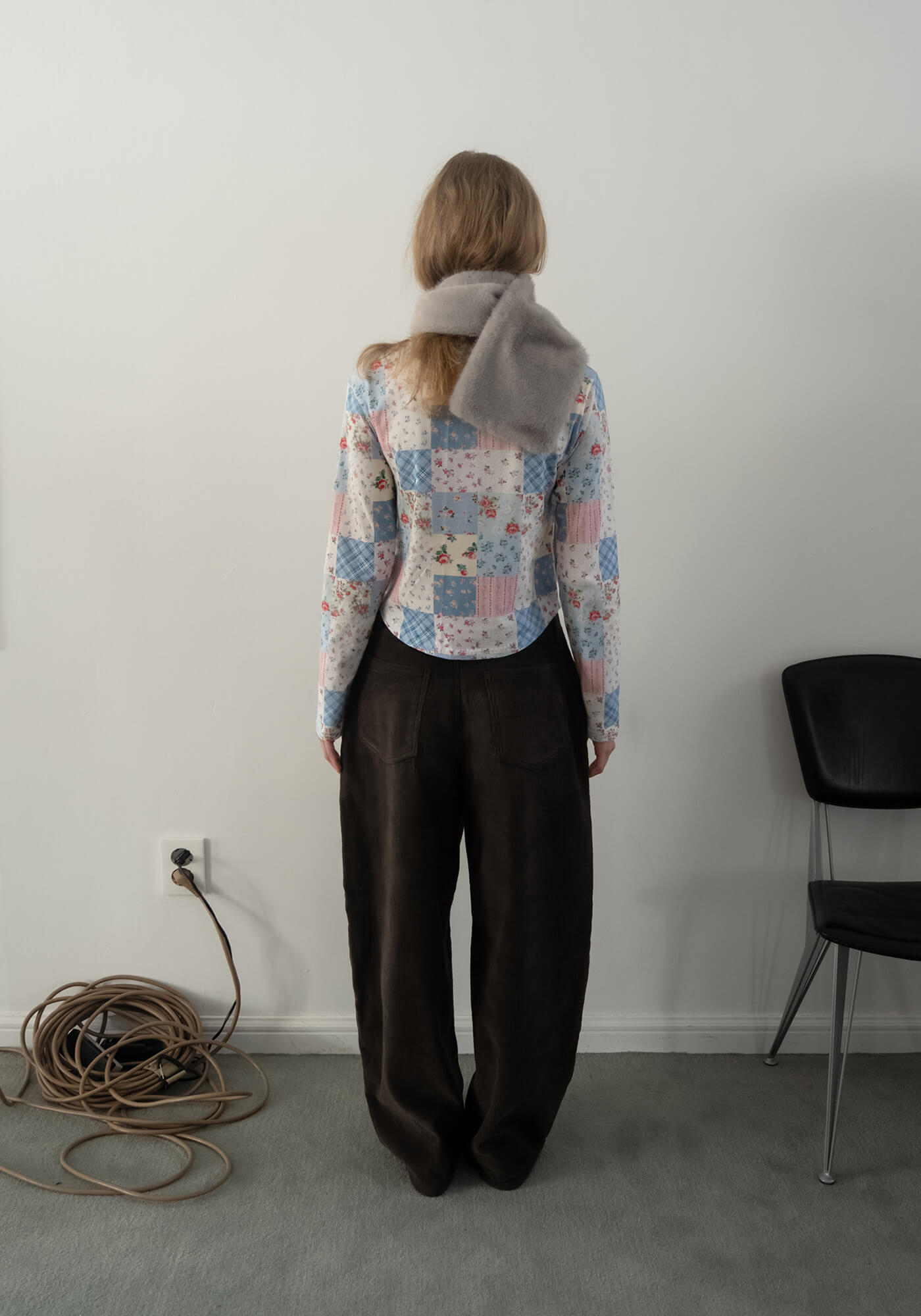 K-POPアイドル着用] Shalott Floral Patchwork Tee | ファッション通販