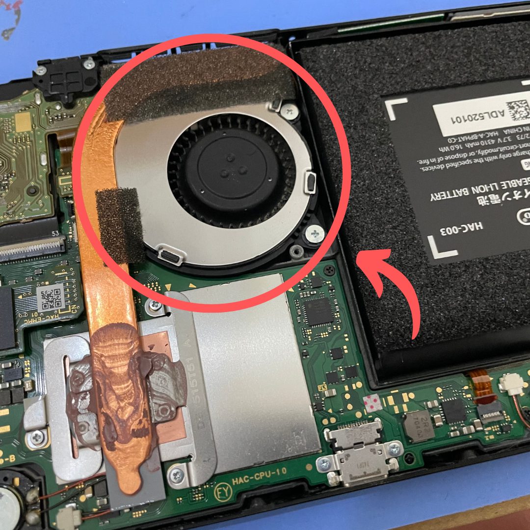 Switchのファンから異音？！Switch ファン修理（ファン交換）について