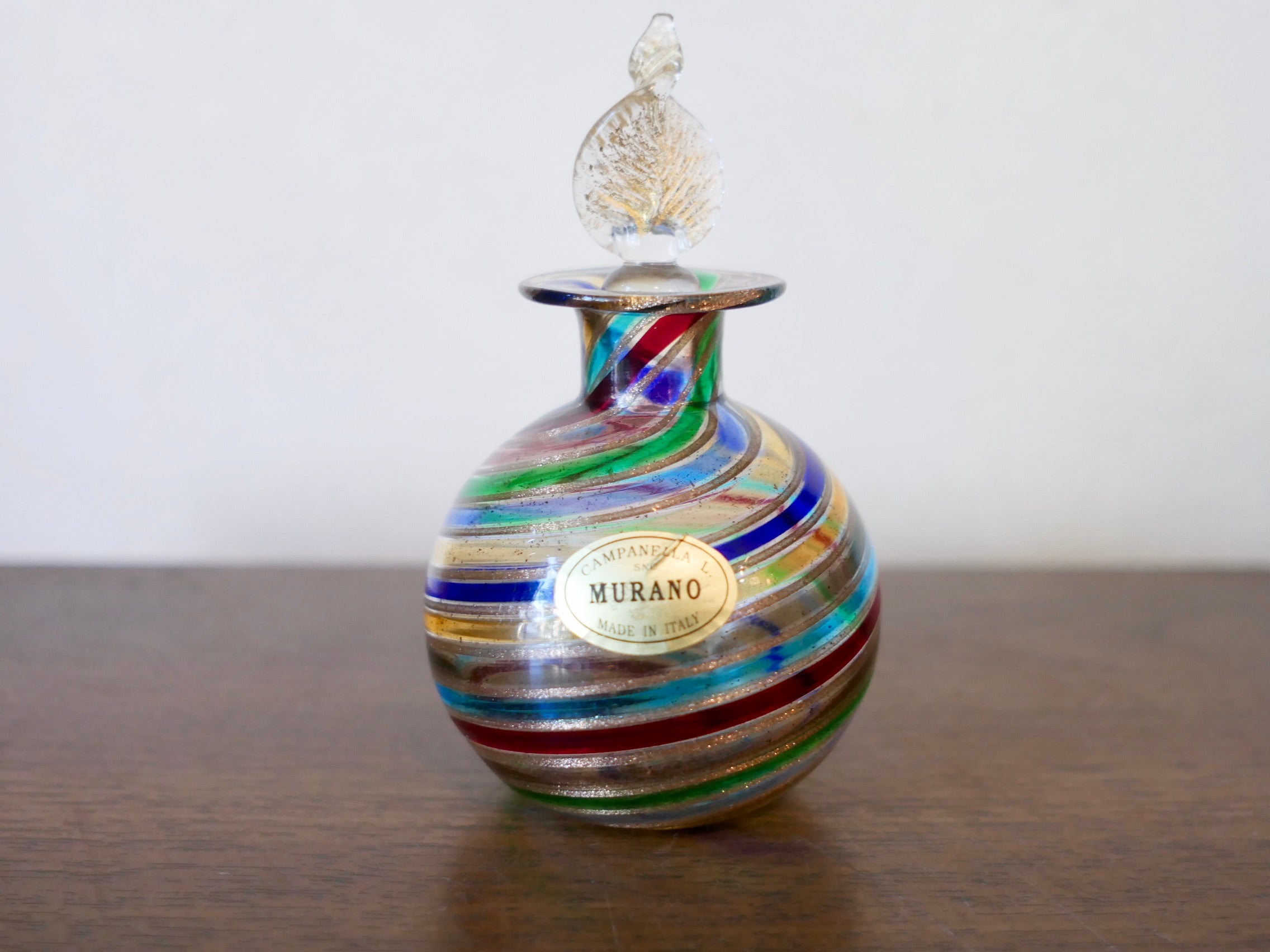 MURANO ムラーノガラス イタリア製 エナメル彩 ガラス デキャンタ 珍品
