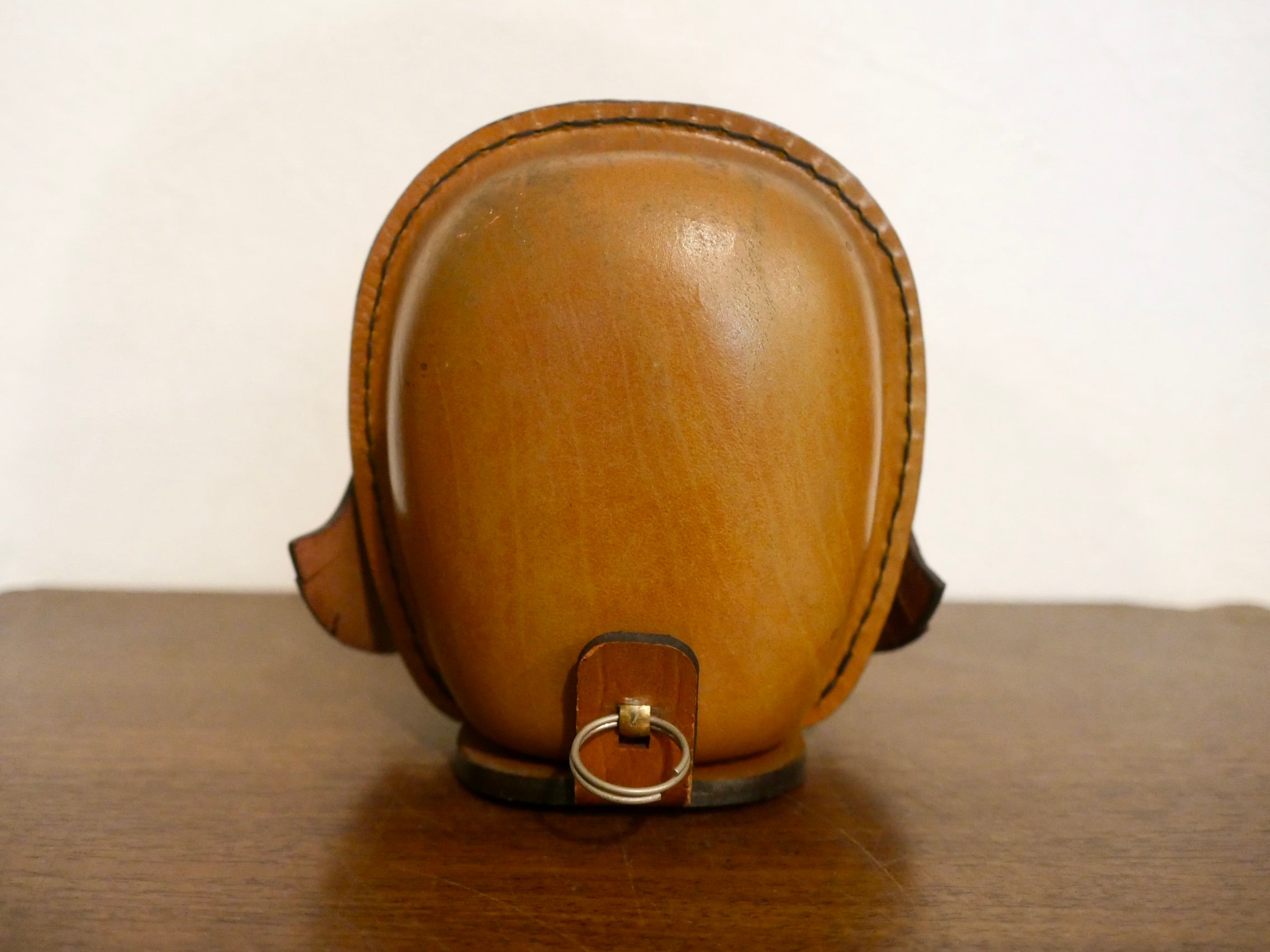 鴻池製作所 ふくろう 貯金箱 本革 レザー KONOIKE – smileantiques