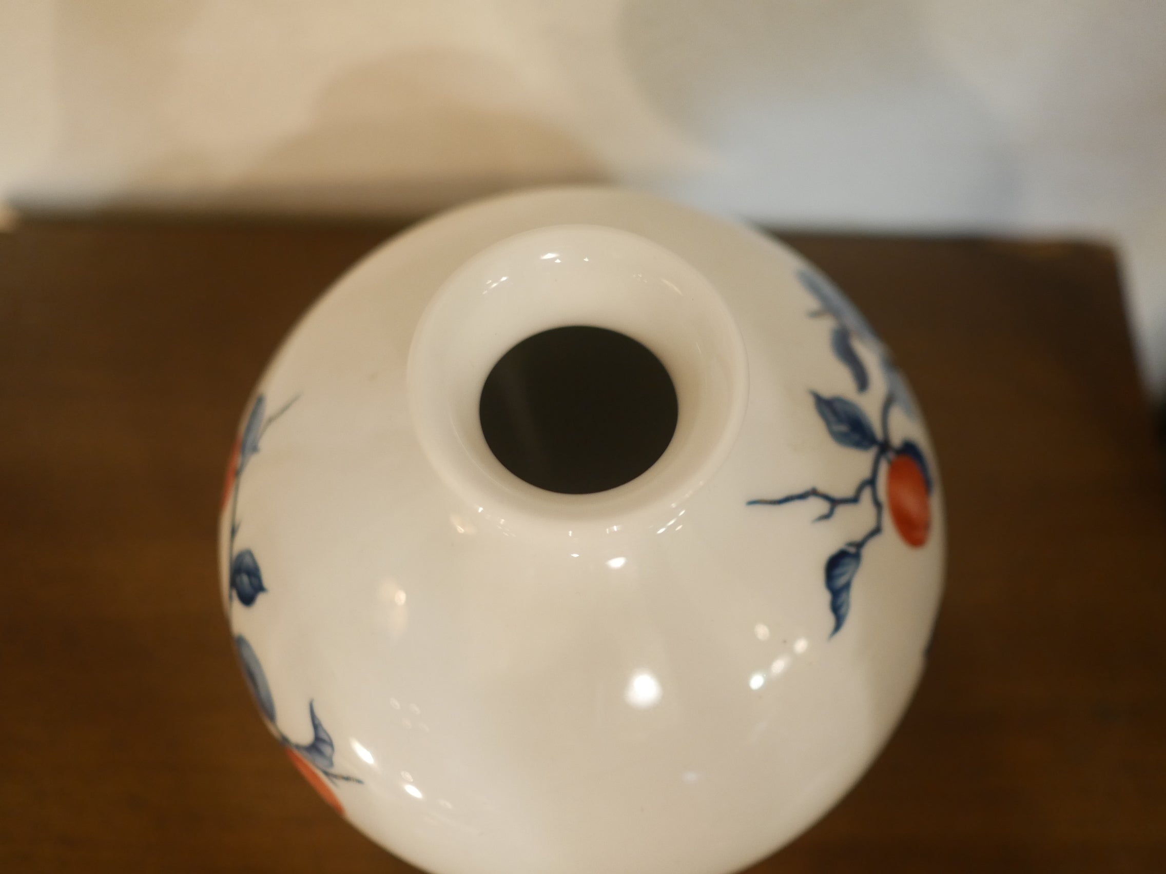 Meissen 柿右衛門様式 林檎 フラワーベース 花瓶 花器 マイセン ドイツ