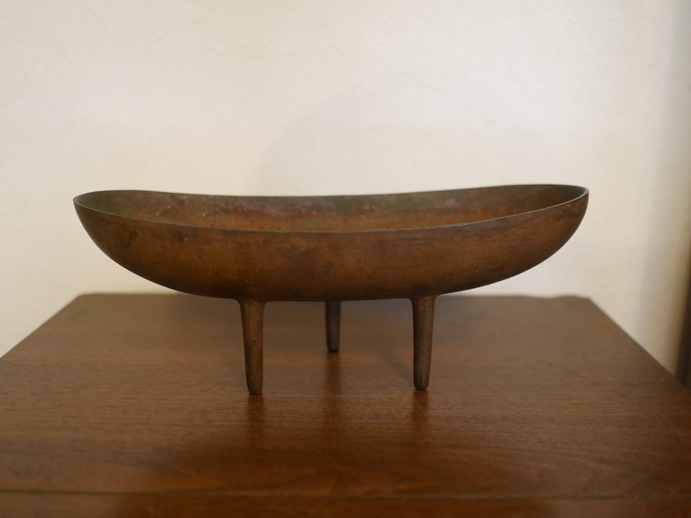 南部鉄器 三つ足水盤 花器 鋳物 鋳造 ヴィンテージ 伝統工芸