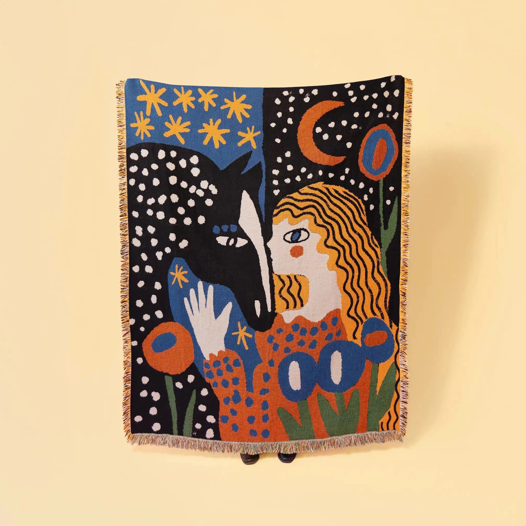 Alma Throw | Woven Throw Blanket | Wall Art by Slowdown Studio