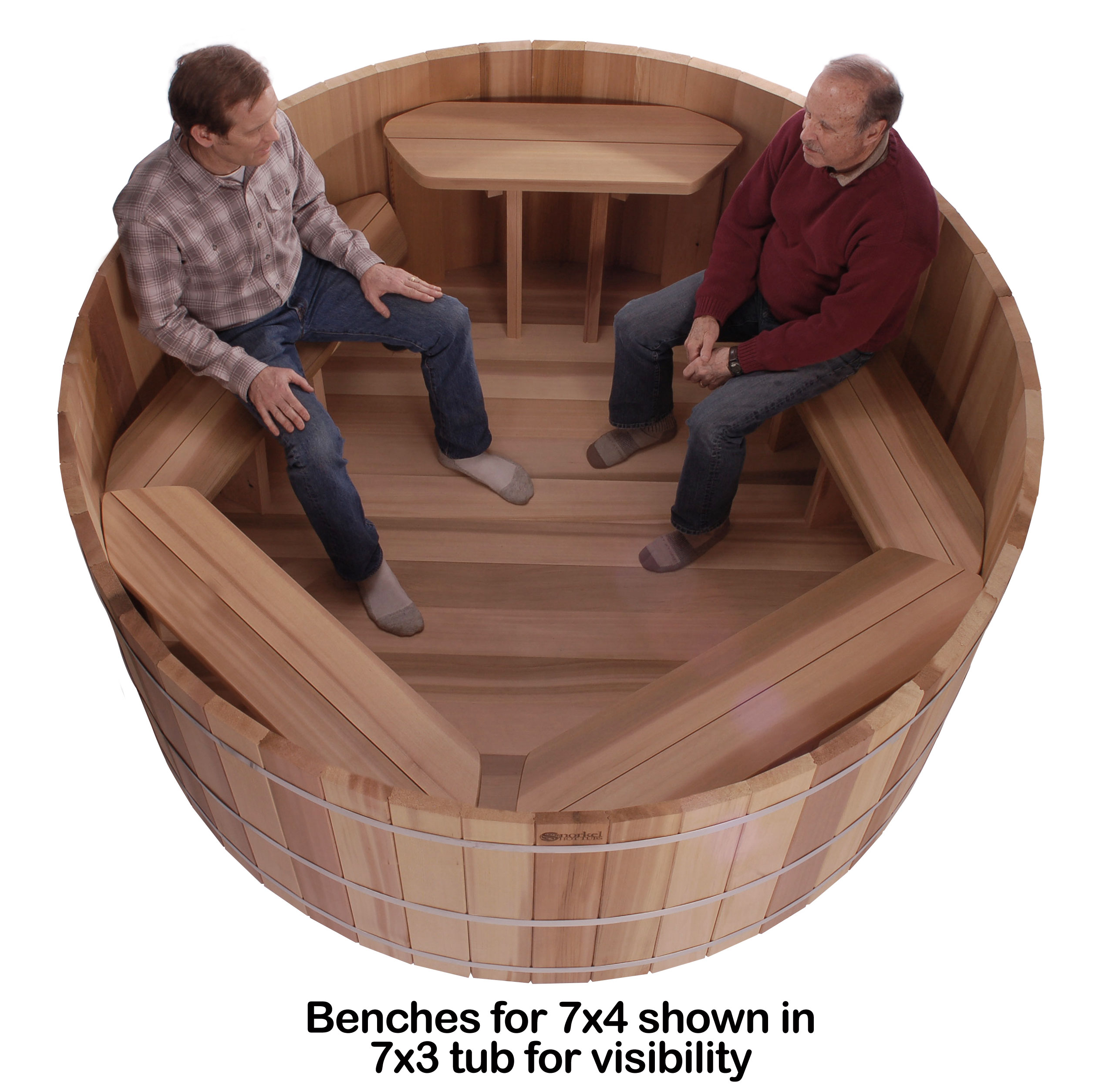 7'x4' Classic Pak™ Soaking Cedar Hot Tub Package - Snorkel Hot Tubs