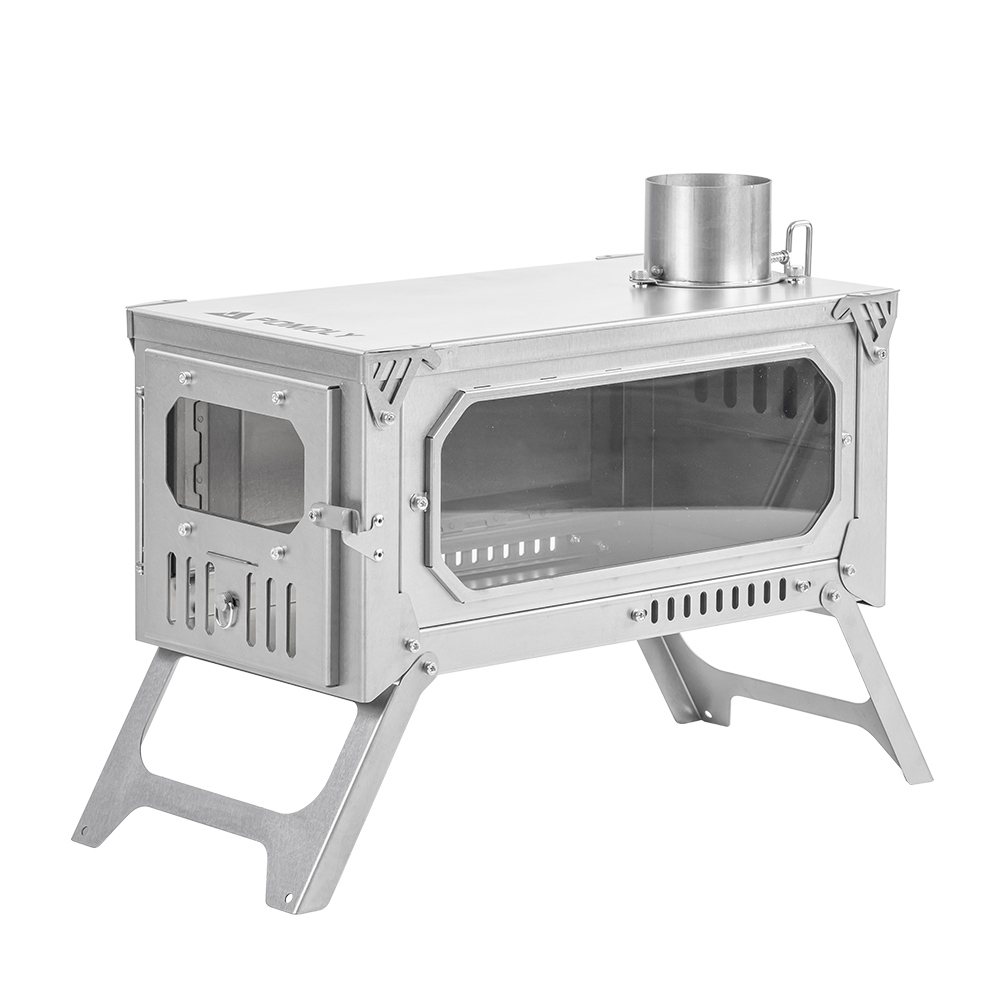 T-Brick 2.0 Titanium Stove | Fastfold Titanium Tent Wood Stove for