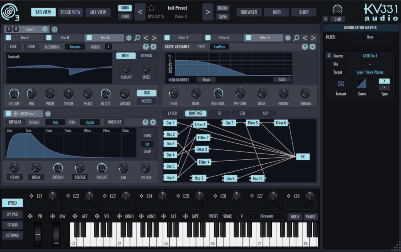 940．KV331 audio社のSYNTHMASTER 3を使ってみよう