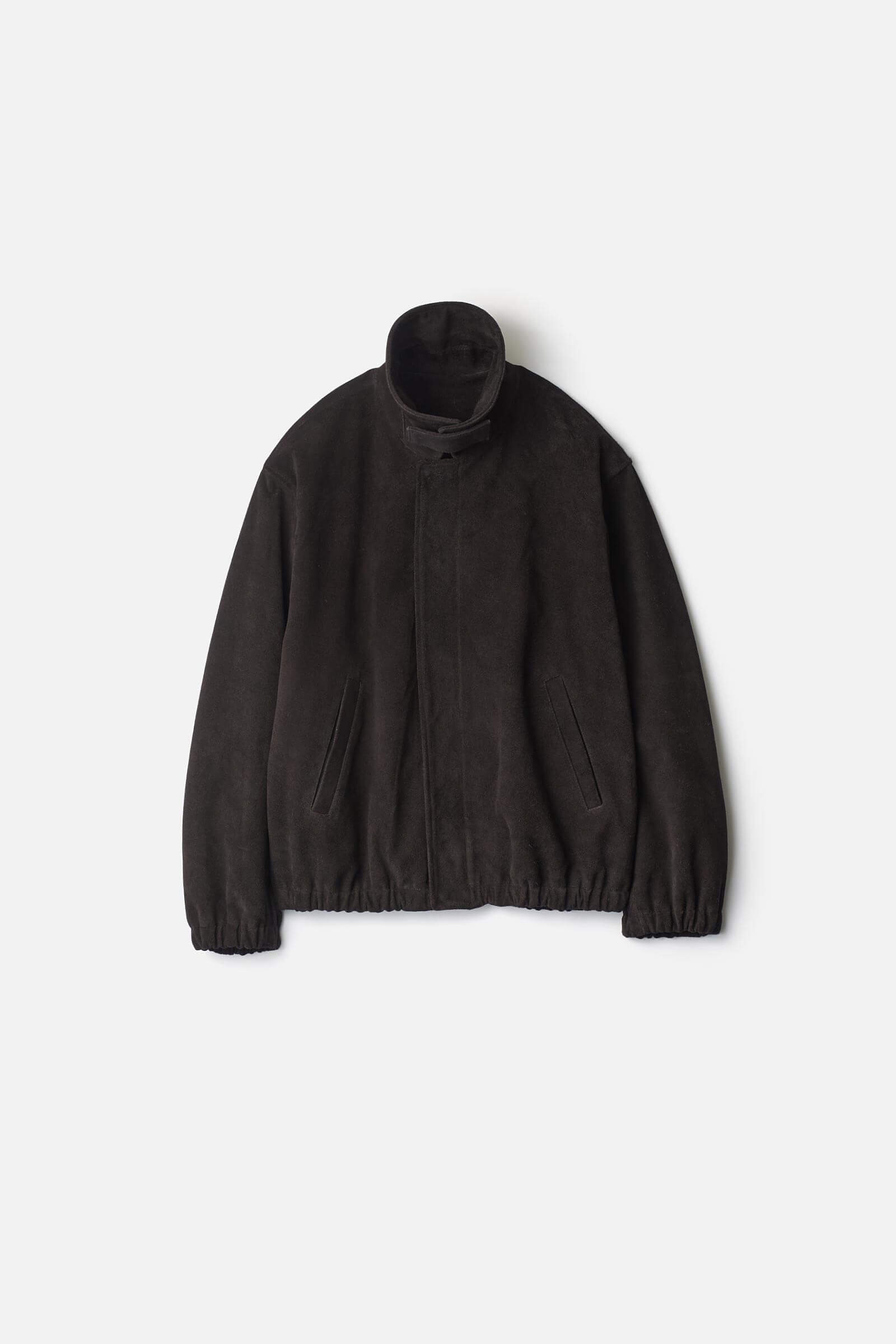 COW SUEDE ZIP SHORT JACKET – ssstein