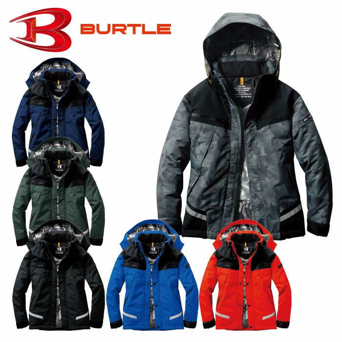 7610 防水防寒ジャケット BURTLE バートル 防寒着 SS～5L ナイロン100