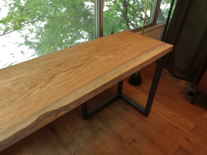 ≪デスク/カウンター≫【無垢一枚板 アパ/W2980×D450×t40mm