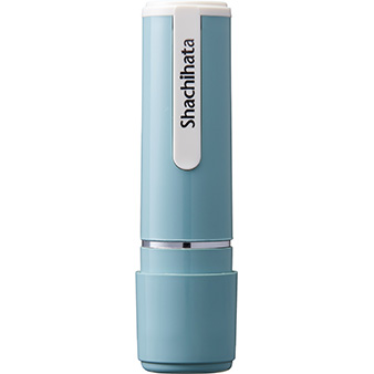 ネーム9 日本の伝統色 浅葱鼠＜ASAGINEZU＞｜シヤチハタネーム印