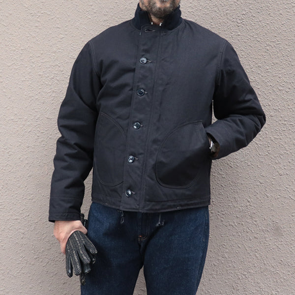 CIVILIAN DECK JACKET / COTTON DUCK DRY FINISH / DARK NAVY — SPEEDWAY