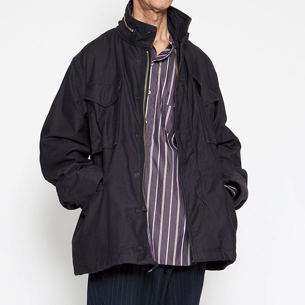 M-65 FIELD JACKET / LIGHT BACK SATIN / BLACK — SPEEDWAY