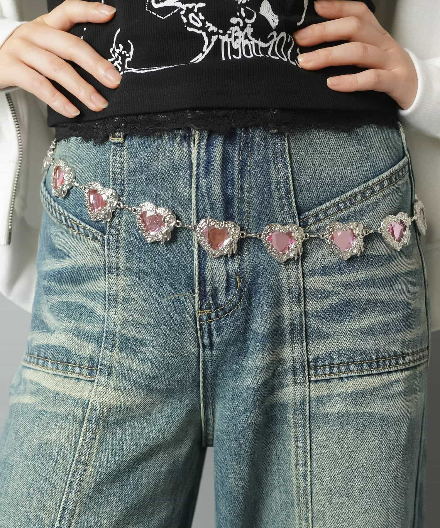 チェーンベルト/ラインストーンバタフライ | SPINNS WEB STORE