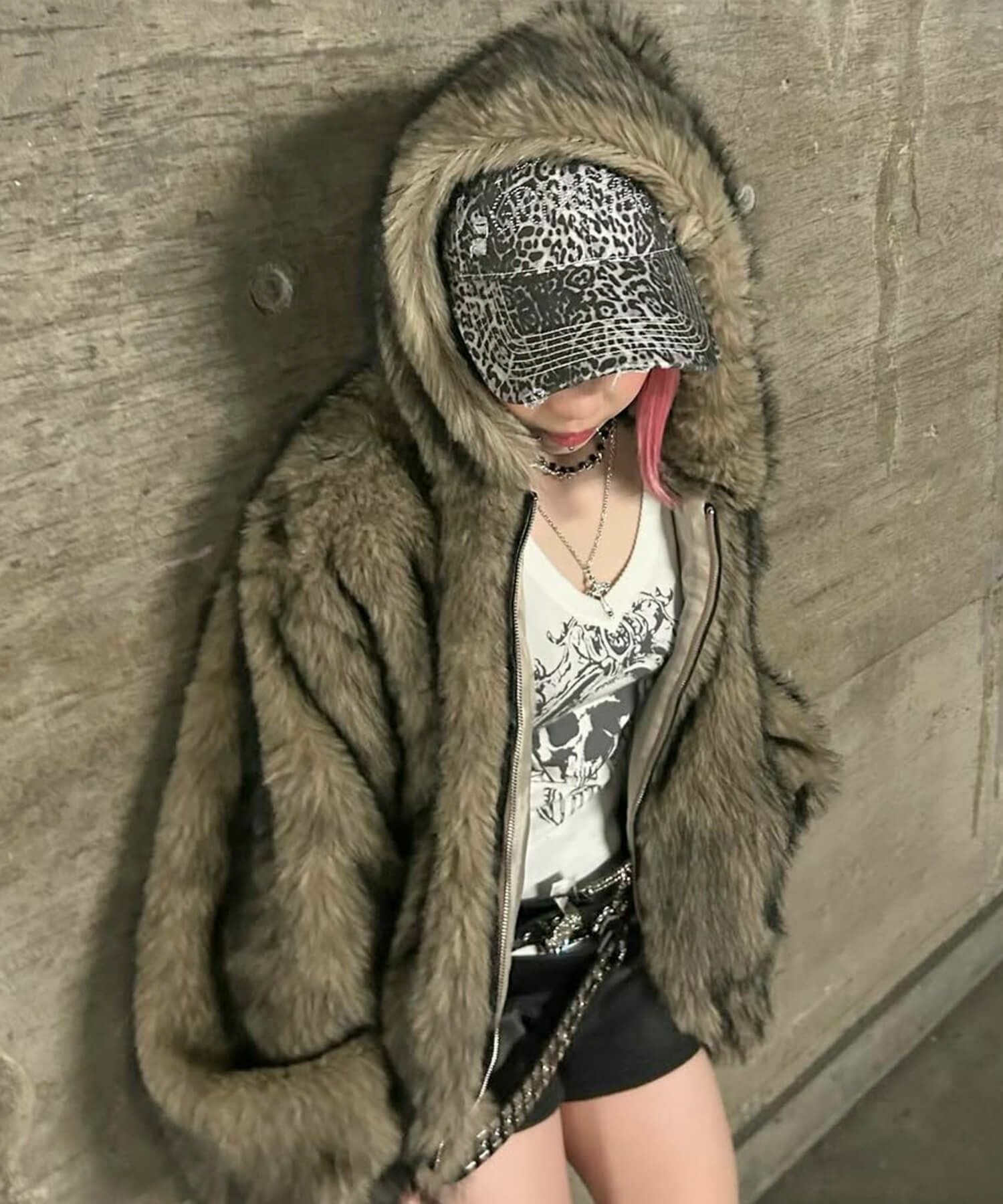 51%OFF】フェイクファーブルゾン/コート/フード付き | SPINNS WEB