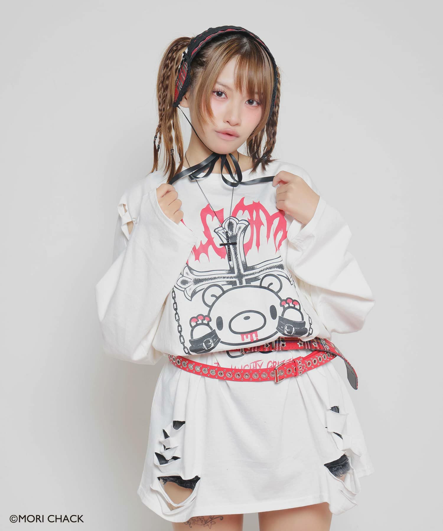 グルーミー×SPINNS 』 ダメージロングTシャツ | SPINNS WEB STORE