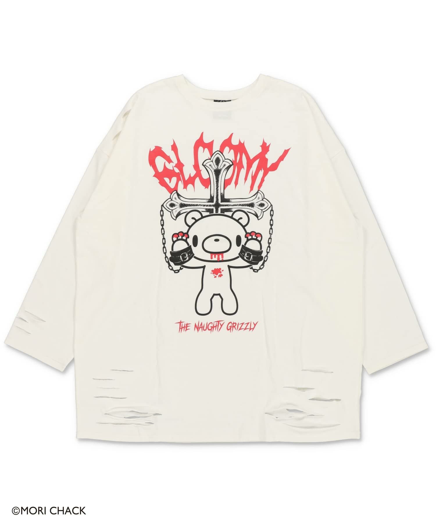 グルーミー×SPINNS 』 ダメージロングTシャツ | SPINNS WEB STORE
